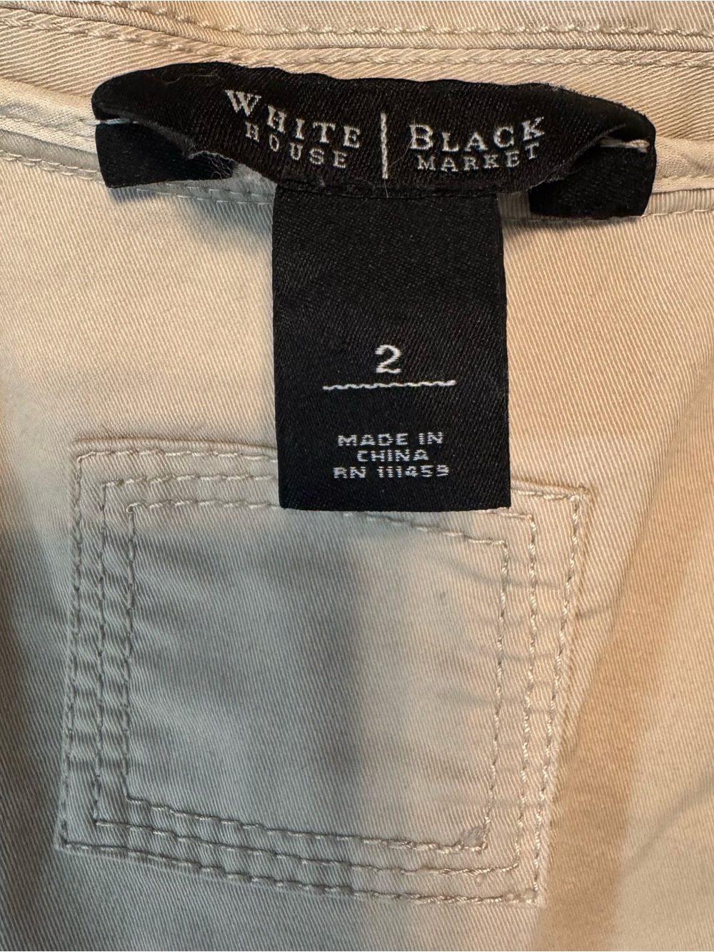 White House Black Market Short-Sleeve Tailored Safari Utility Jacket 2 - Picture 7 of 8